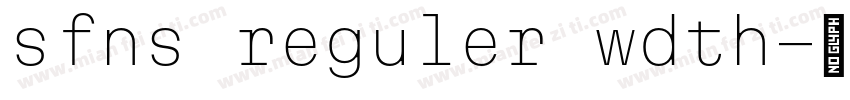sfns reguler wdth字体转换